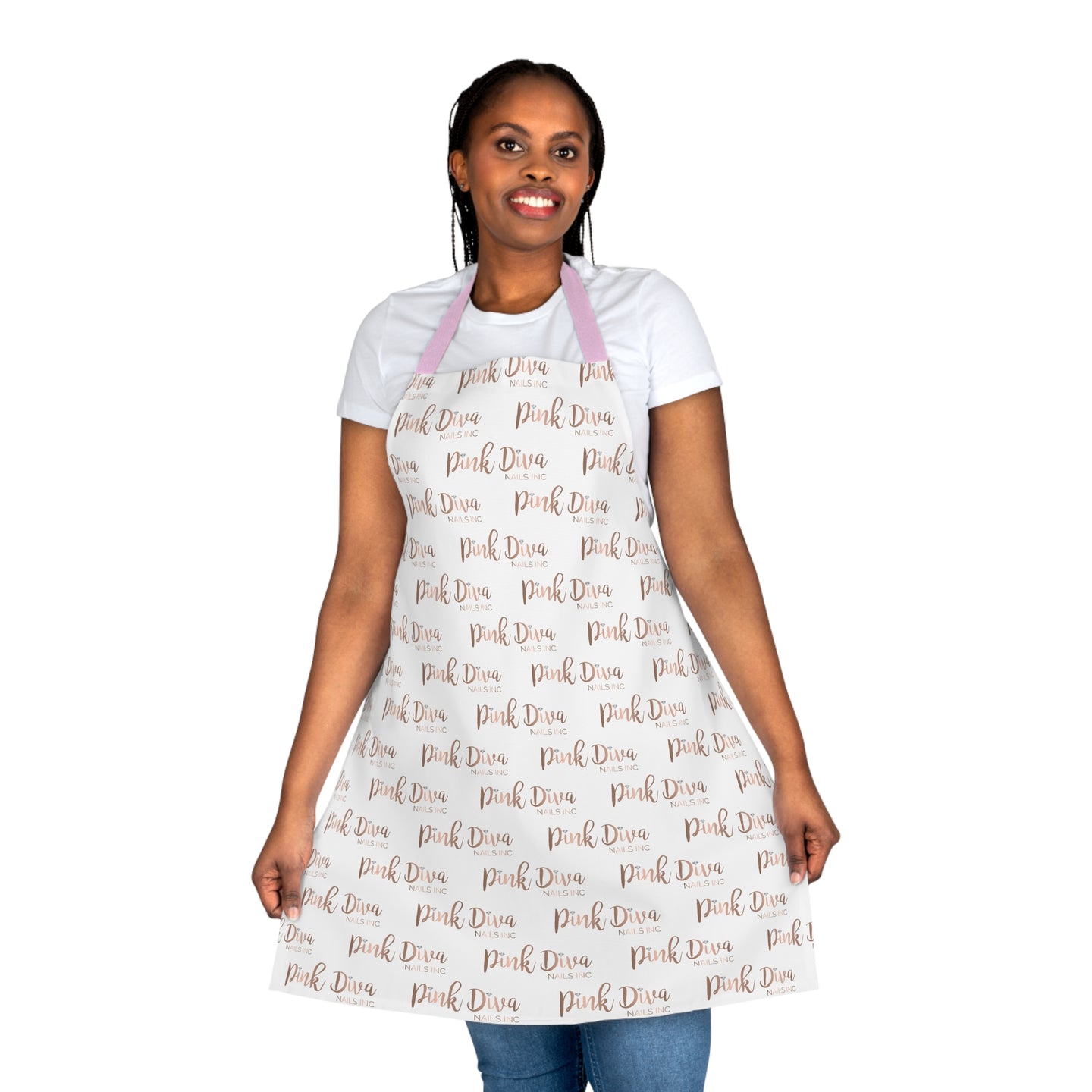 Monogram Apron White